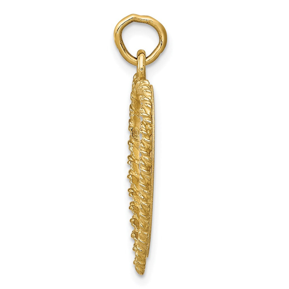 14k Yellow Gold Graduation Cap Charm