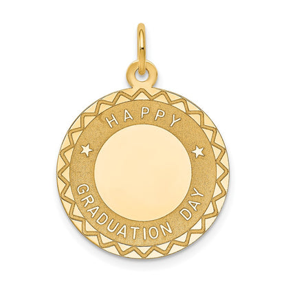 14k Yellow Gold HAPPY GRADUATION DAY Charm