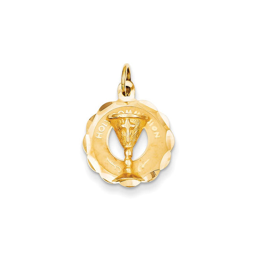 14k Yellow Gold Holy Communion Charm