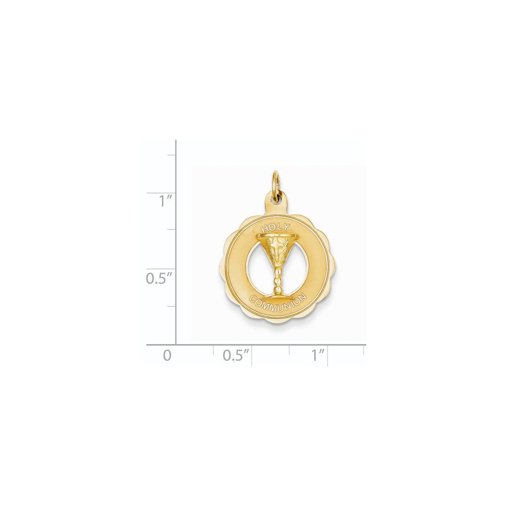 14k Yellow Gold Holy Communion Pendant