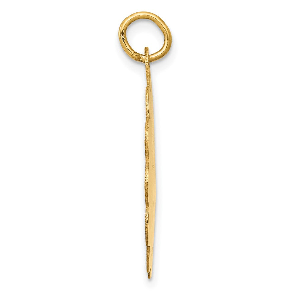 14k Yellow Gold Holy Communion Disc Pendant