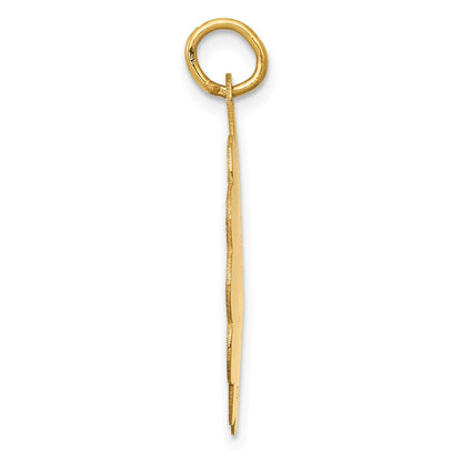 14k Yellow Gold Holy Communion Disc Pendant