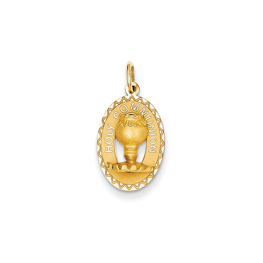 14k Yellow Gold Holy Communion Charm