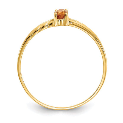 14k yellow gold citrine birthstone ring xbr188