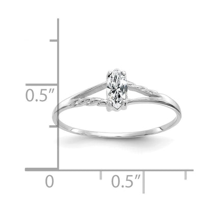 14k white gold topaz birthstone ring xbr193