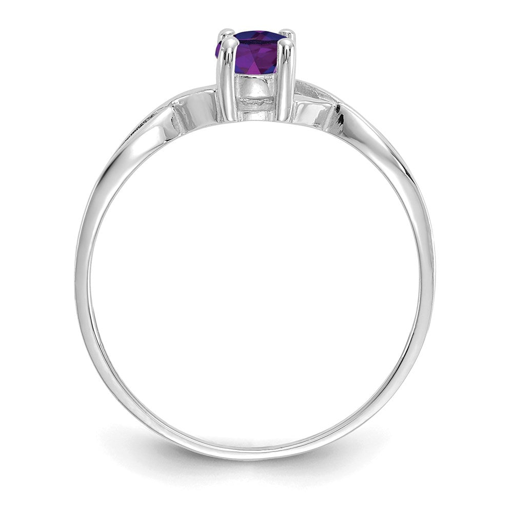 14k white gold amethyst birthstone ring xbr421