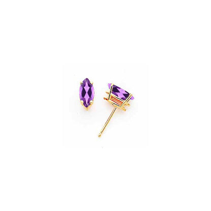 14k Yellow Gold Tsavorite marquis stud Earrings XE104WTV