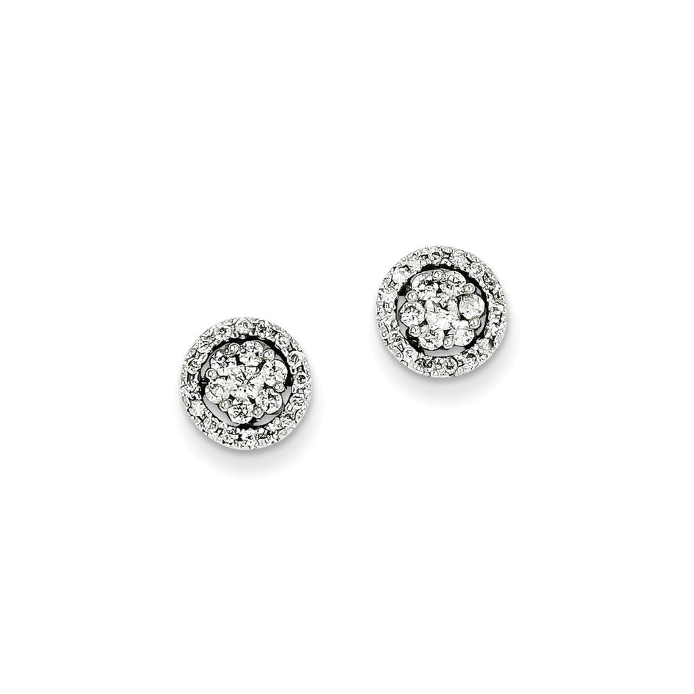 14k White Gold Dia Earrings XE2054AA