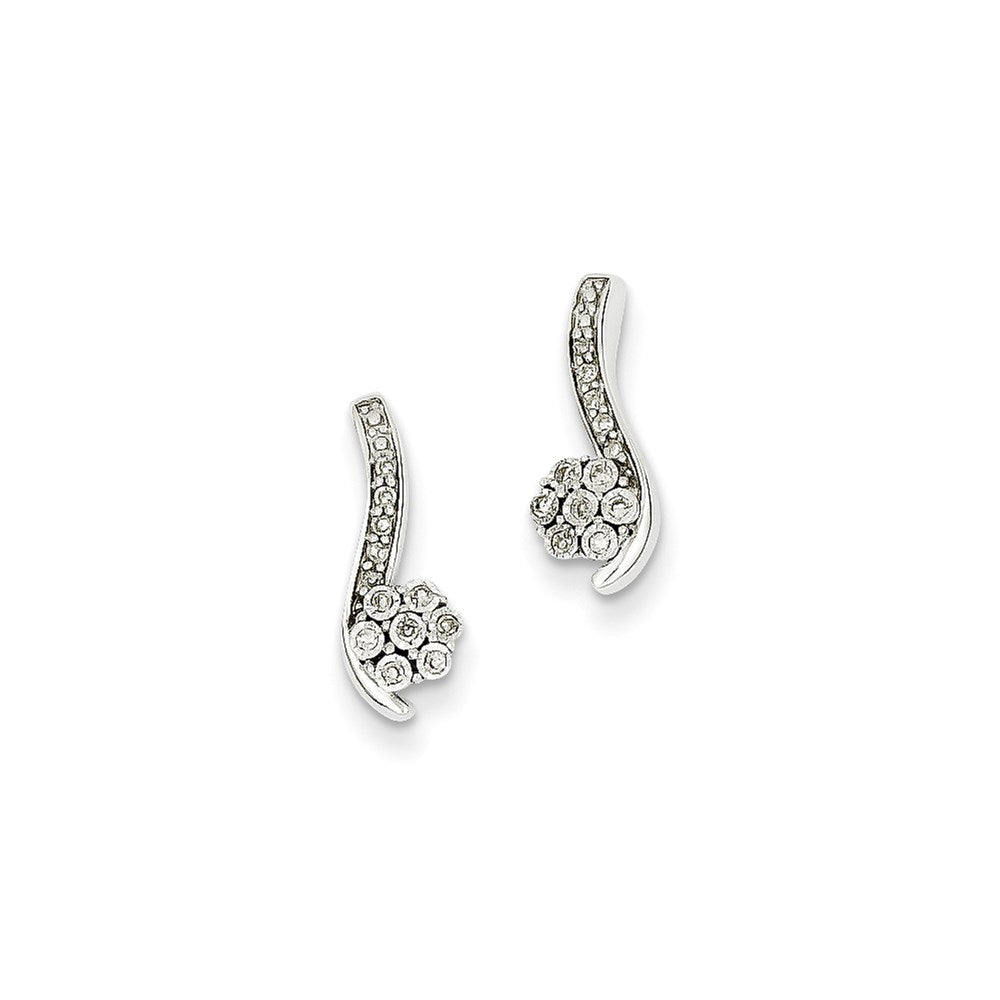 14k White Gold Dia Earrings XE2334AA