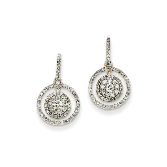 14k Yellow Gold WG Dia Earrings XE2363AA