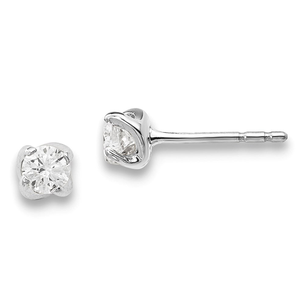 14k White Gold Real Diamond Earrings XE3178WA