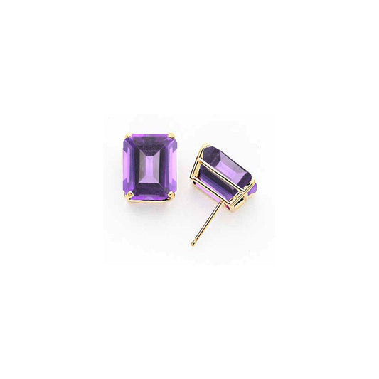 14k White Gold 12x10mm Emerald Cut Tsavorite Earrings XE70WTV