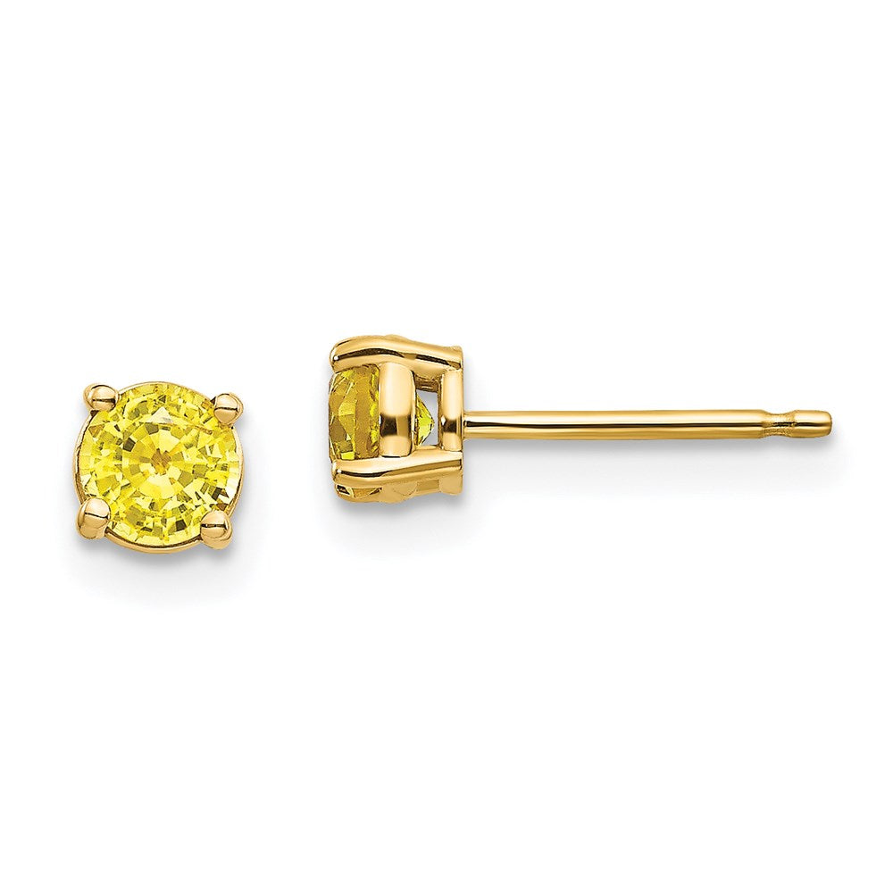 14k Yellow Gold Yellow Sapphire Earrings XE71YS-B