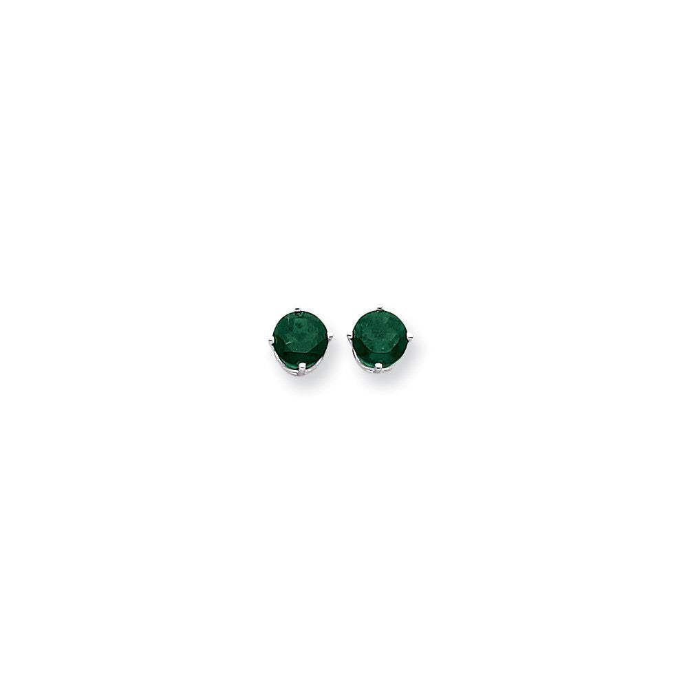 14k White Gold 7mm Mount St. Helens Earrings XE74WMS