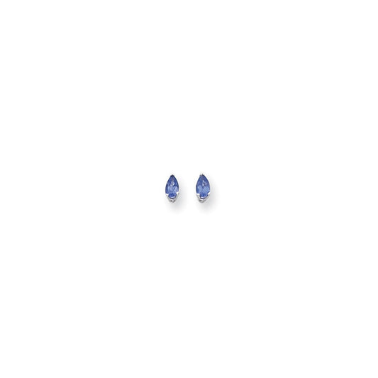 14k Yellow Gold Tsavorite pear stud Earrings XE78WTV