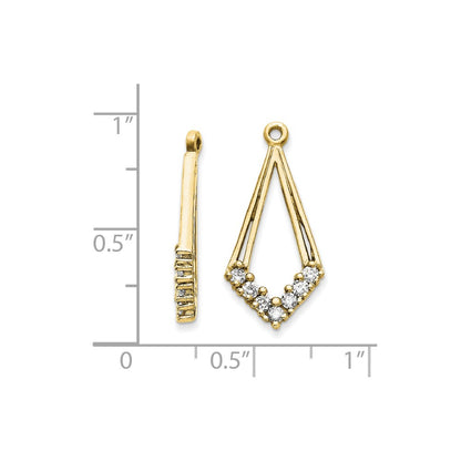 14k A Diamond earring jacket