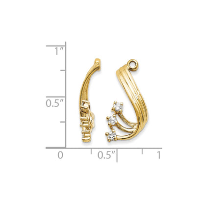 14k AA Diamond Earring Jacket