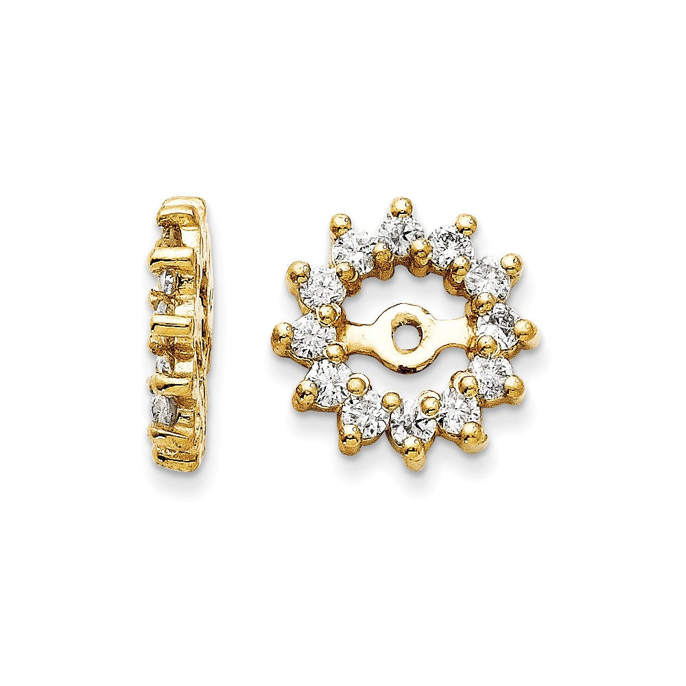 14k A Diamond Earring Jacket