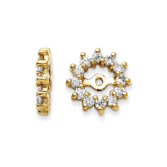 14k A Diamond Earring Jacket