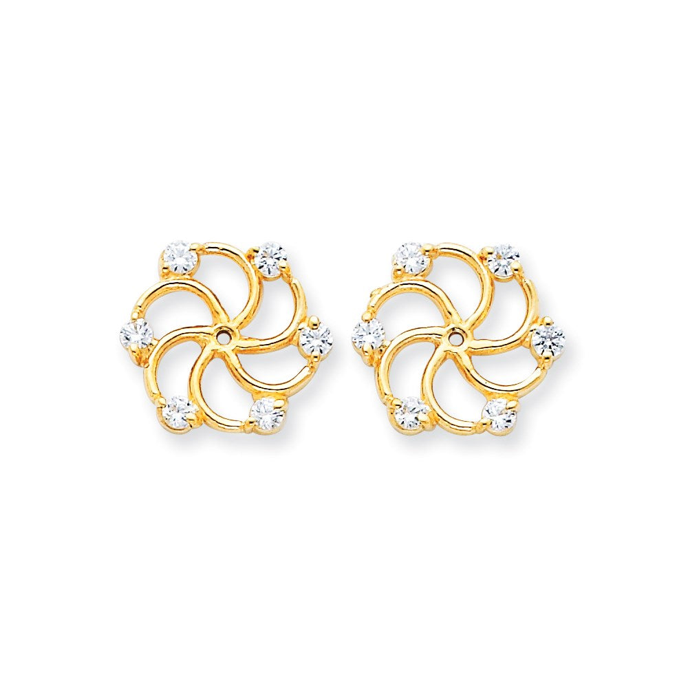 14k AA Diamond Earring Jacket