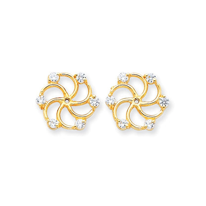 14k AA Diamond Earring Jacket