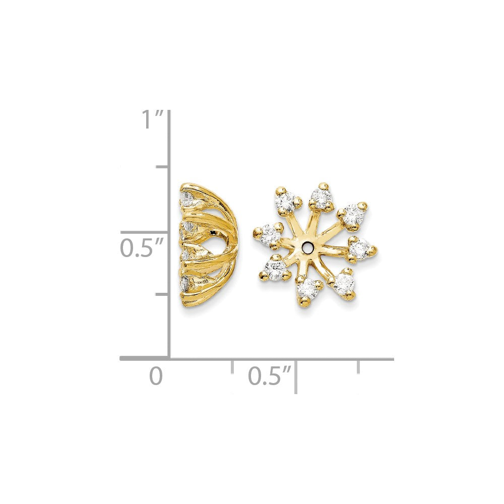 14k A Diamond earring jacket