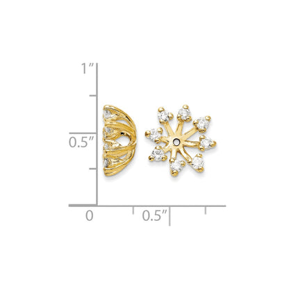 14k A Diamond earring jacket