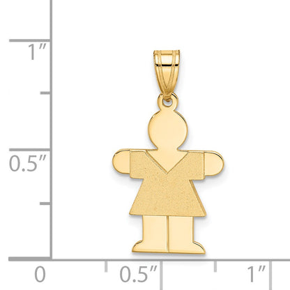 14k Yellow Gold Girl Charm