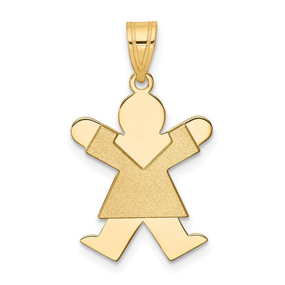 14k Yellow Gold Girl Charm