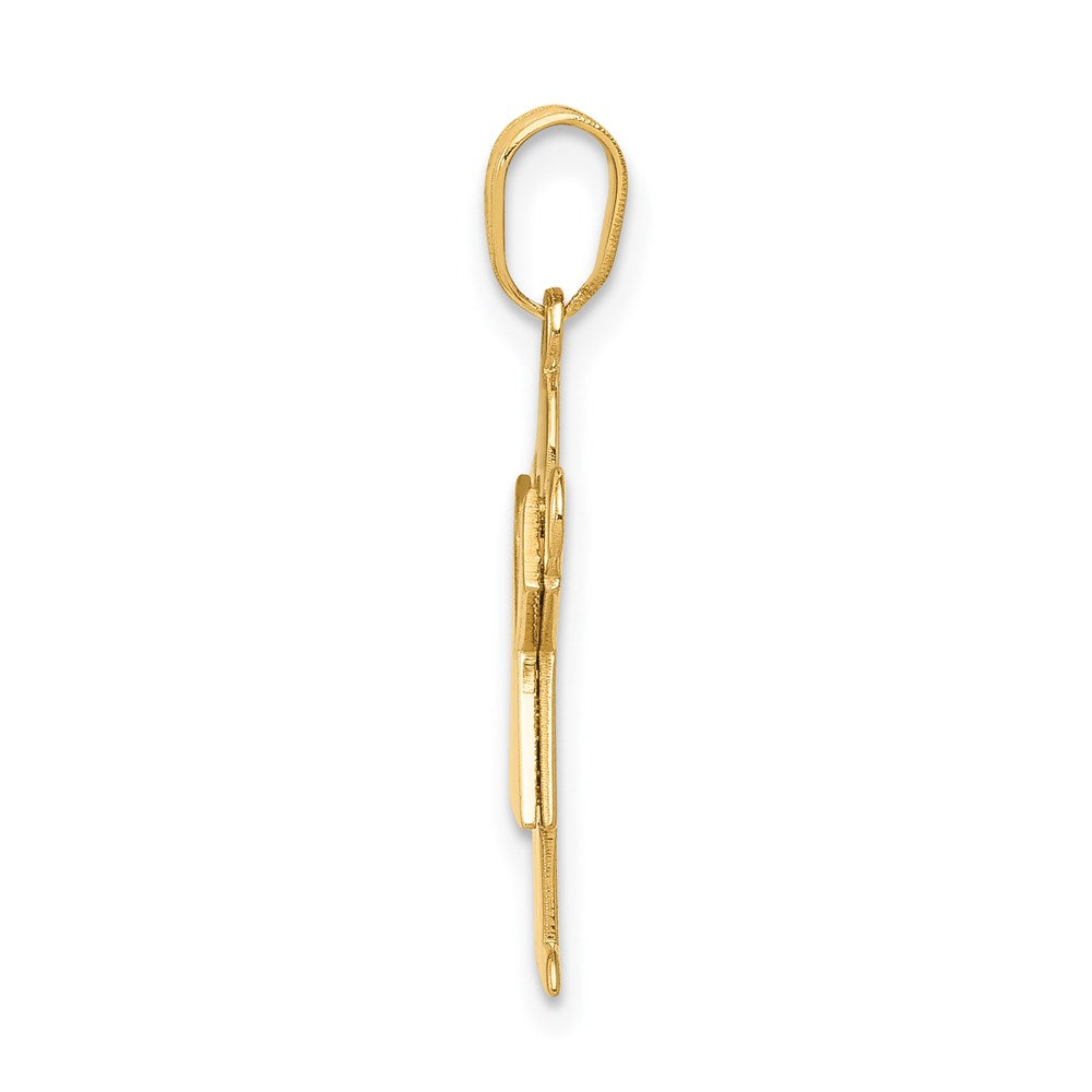 14k Yellow Gold Girl Charm