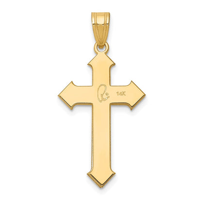 14k Yellow Gold Passion Cross Pendant