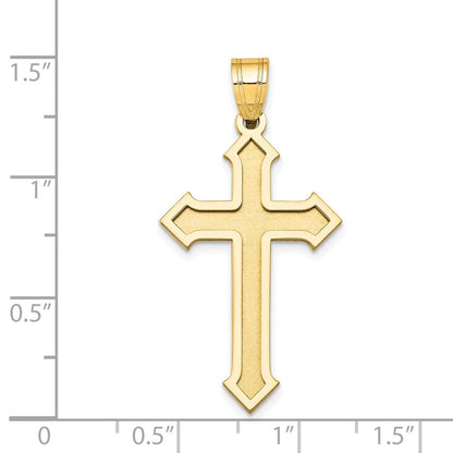 14k Yellow Gold Passion Cross Pendant