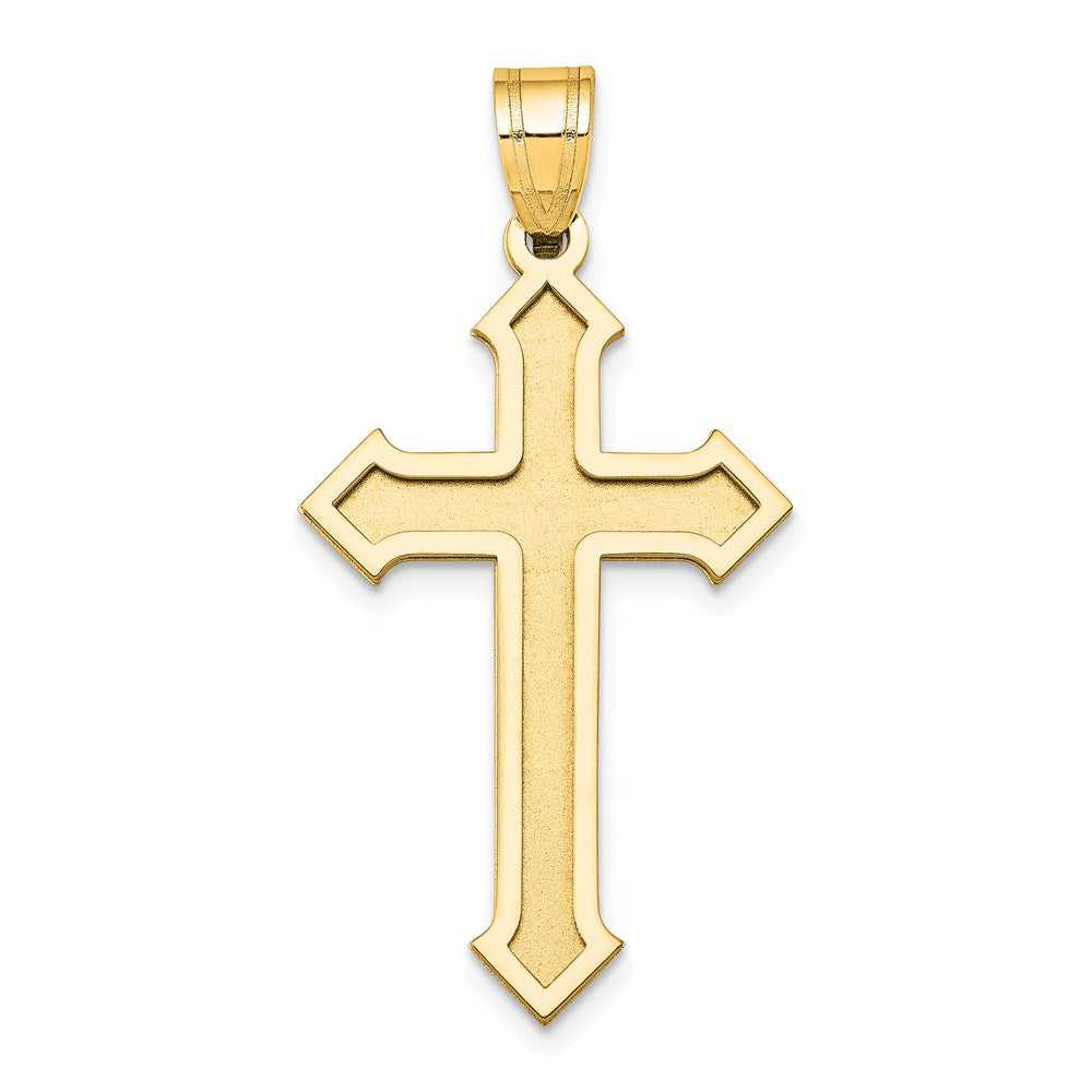 14k Yellow Gold Passion Cross Pendant