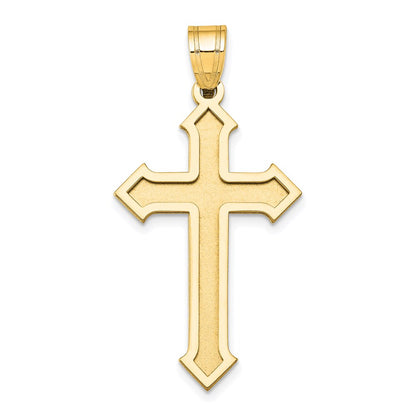 14k Yellow Gold Passion Cross Pendant