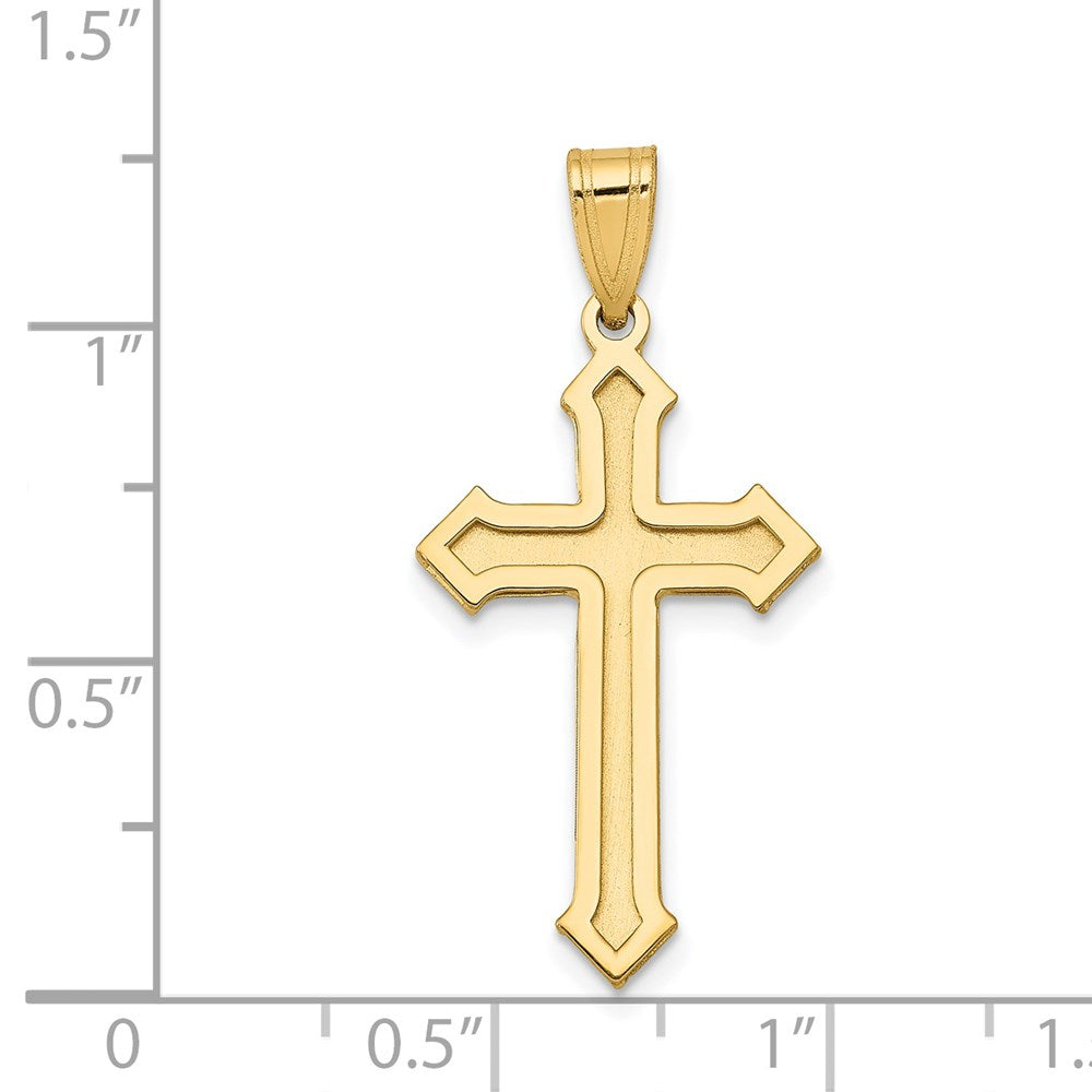 14k Yellow Gold Passion Cross Pendant