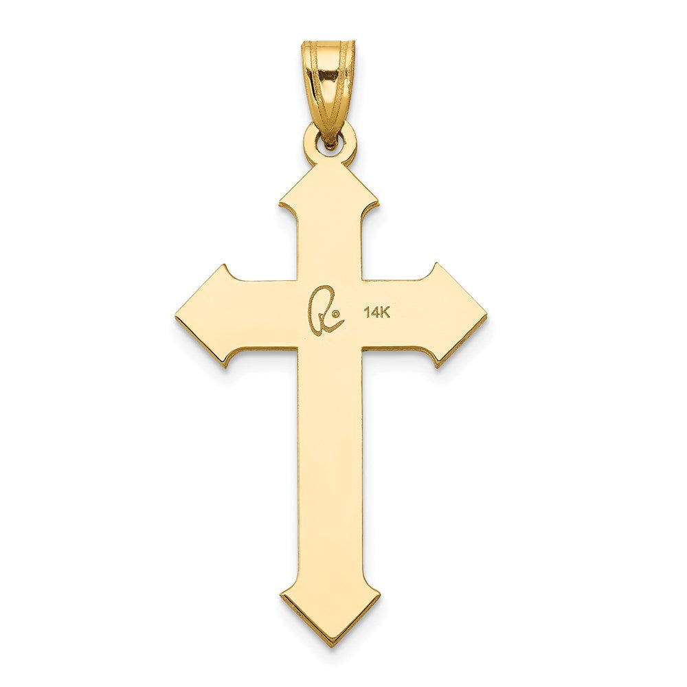 14k Two-tone Gold Passion Cross Pendant