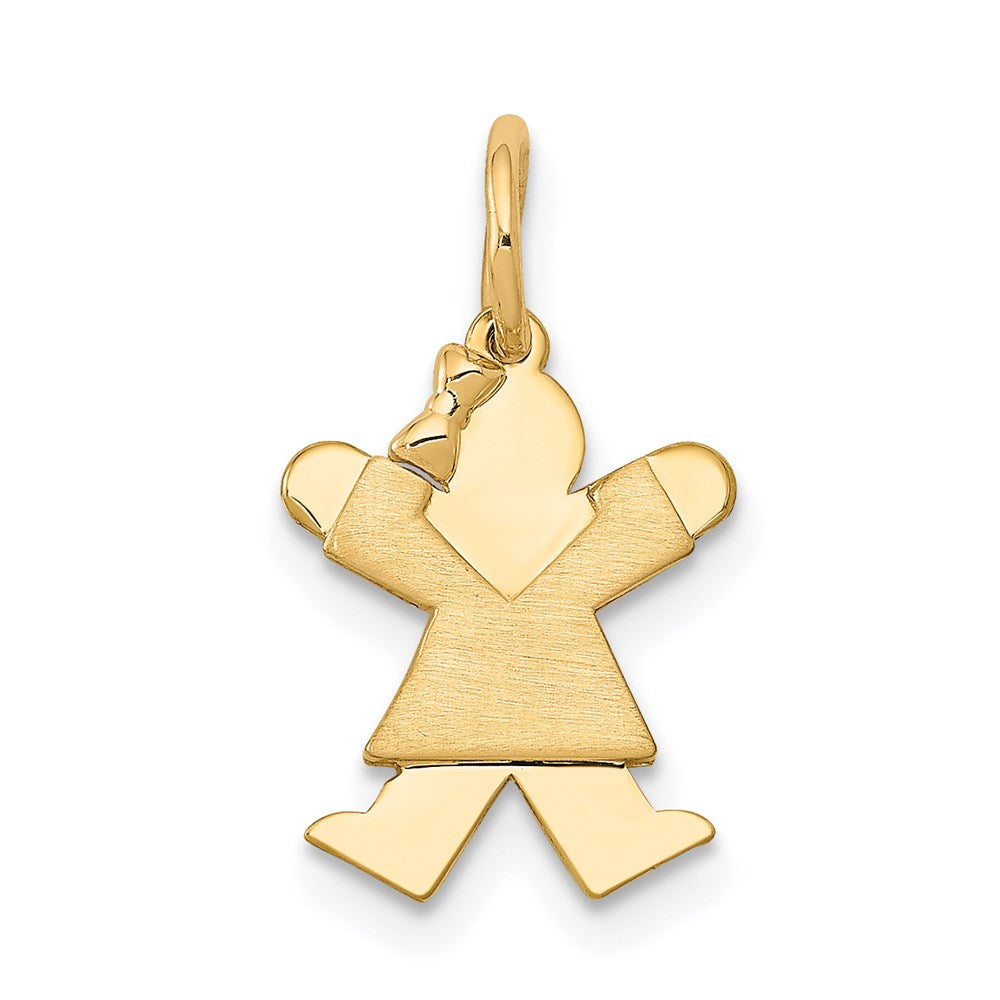 14k Yellow Gold Mini Girl Joy Charm