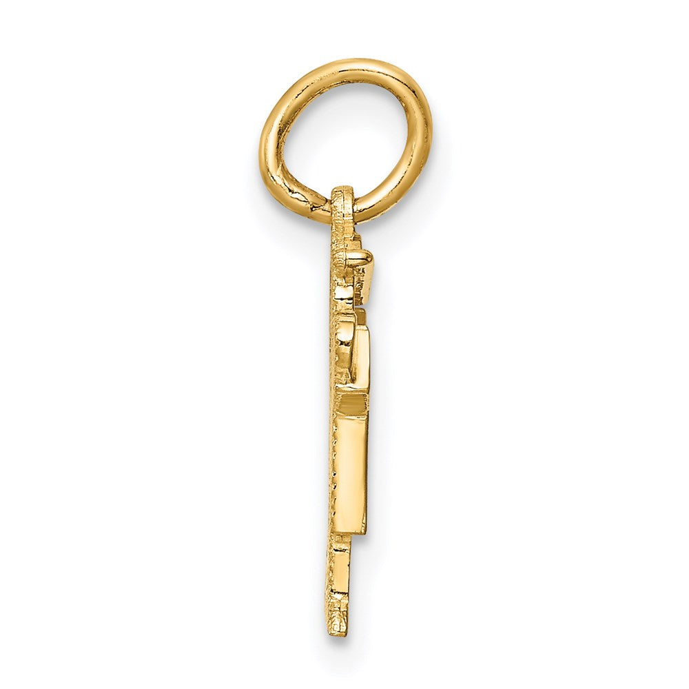 14k Yellow Gold Mini Boy Love Charm