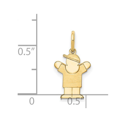 14k Yellow Gold Mini Boy Love Charm