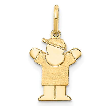 14k Yellow Gold Mini Boy Love Charm