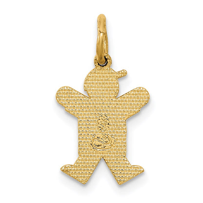 14k Yellow Gold Mini Boy Joy Charm