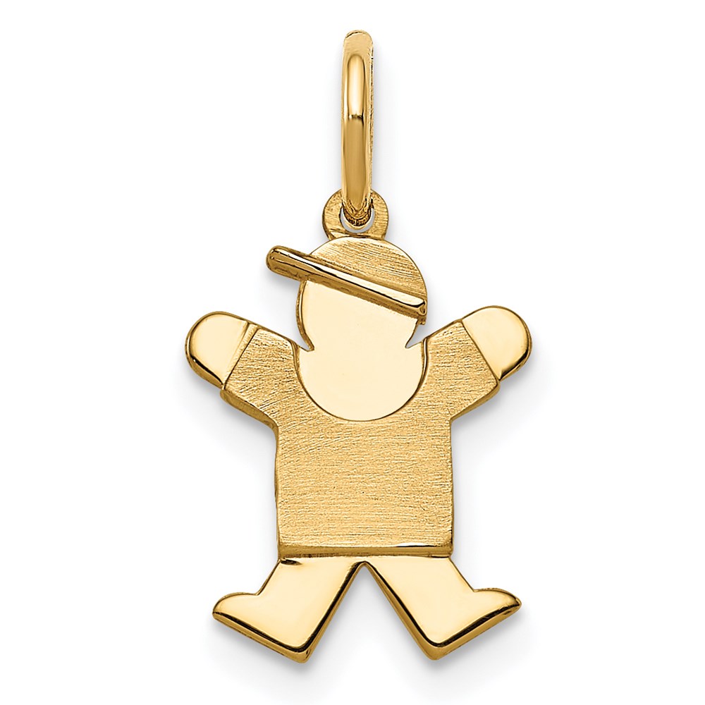 14k Yellow Gold Mini Boy Joy Charm