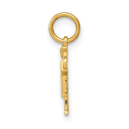 14k Yellow Gold Mini Boy Kiss Charm