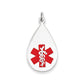 14k White Gold Medical Jewelry Pendant