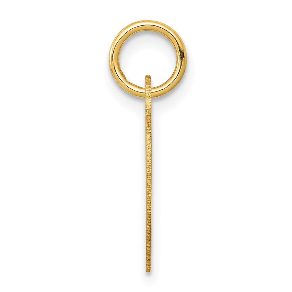 14k Yellow Gold Small Engravable Heart Charm