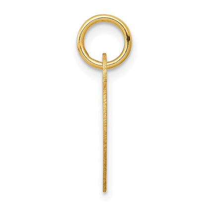 14k Yellow Gold Small Engravable Heart Charm