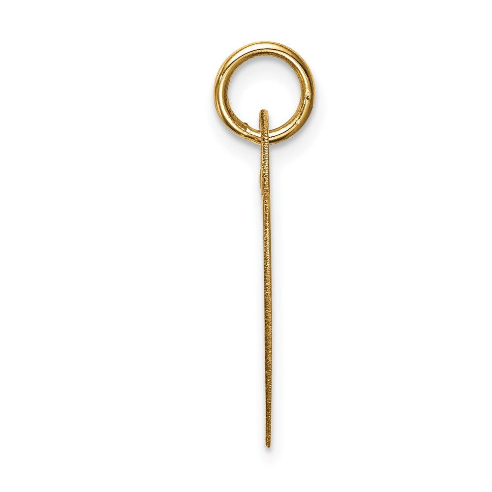 14k Yellow Gold Medium Engravable Heart Charm