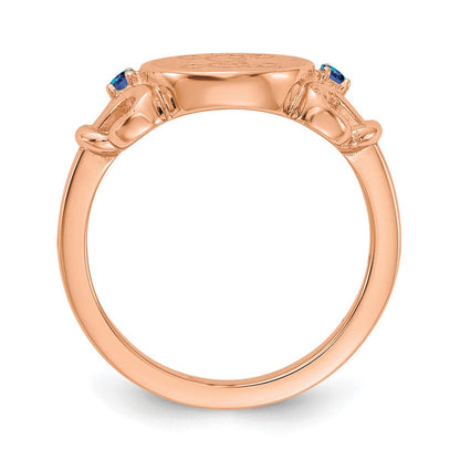 14k rose gold fancy initial with crystal birthstones rings xnr84r