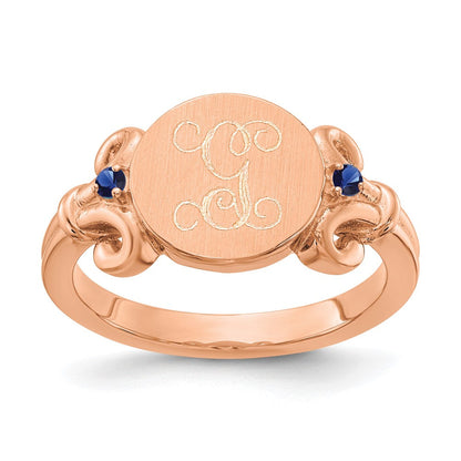 14k rose gold fancy initial with crystal birthstones rings xnr84r