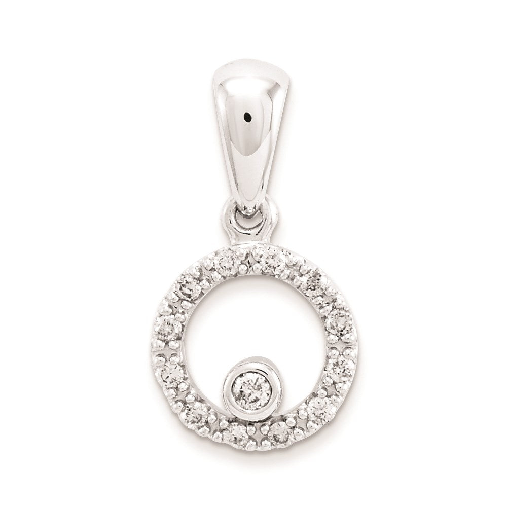 14k white gold a quality completed fancy multi circular real diamond penda xp1038a
